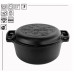 Cast iron pot 4 liter with cast iron lid Iron saucepan