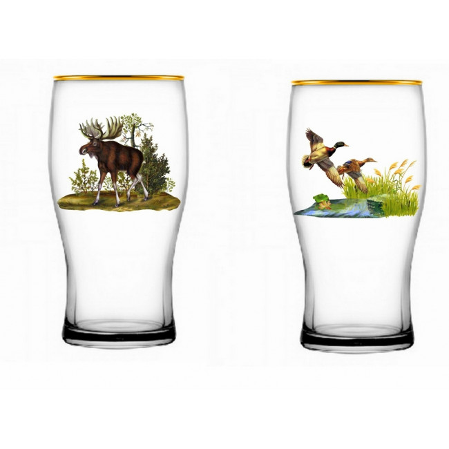 Klaaside komplekt õlleklaas Hunting