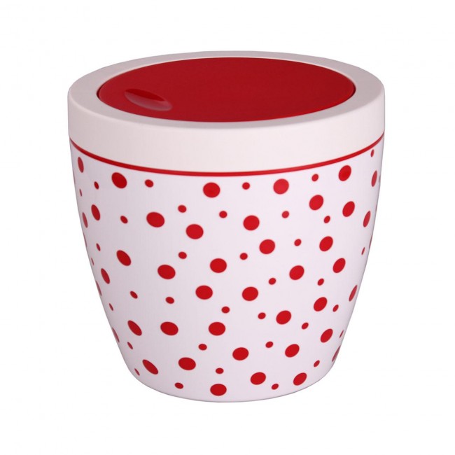 Garbage container 7L Polka Dot