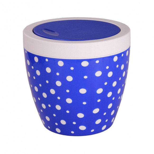 Garbage container 7L Polka Dot