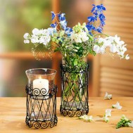 Vases and candleholders (2)