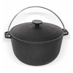 Cast Iron pot 8,0L with lid Iron saucepan